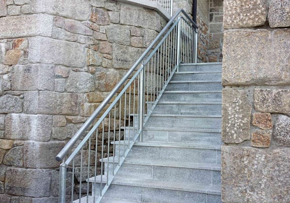 galvanised safety handrails