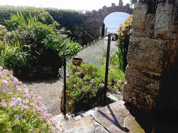 simple galvanised handrail