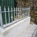 Ornamental metal railing