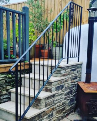 Recent handrails fitted #handrail #metal #welding #truro #cornwall