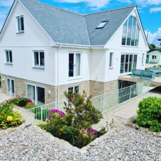 A recent installation of some railings #railings #metal #fabrication #welding #cornwall #stagnes