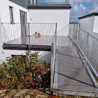 Recent installation of some railings on a flat roof #railings #bespoke #metal #welding #Cornwall