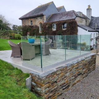 Recent installation of some glass balustrade #glass #balustrade #Cornwall #metal