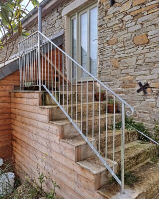 Recent installation of some handrails #metal #handrails #fabrication #Cornwall